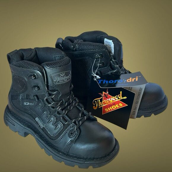 NWT Thorogood BBP Boots Size Men’s 4M Women’s 6M Black GEN-flex2 Ultralight - Picture 1 of 16